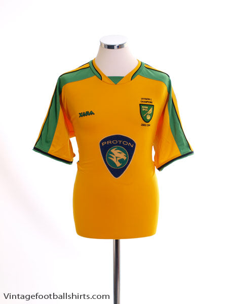 2003-05 Norwich City 'Division 1 Champions' Home Shirt M Football Shirt