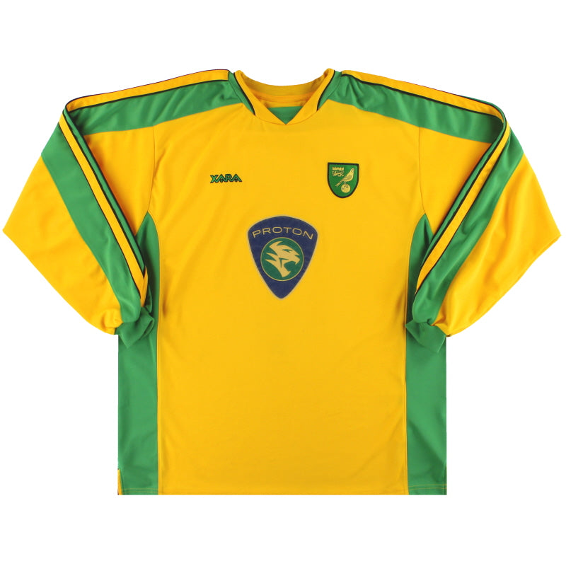 2003-05 Norwich City Home Shirt L/S XXXL Football Shirt