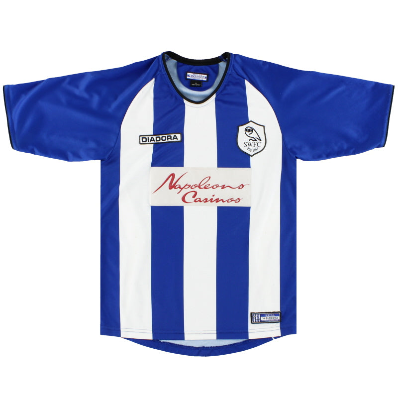 2003-05 Sheffield Wednesday Diadora Home Shirt *Mint* M Football Shirt