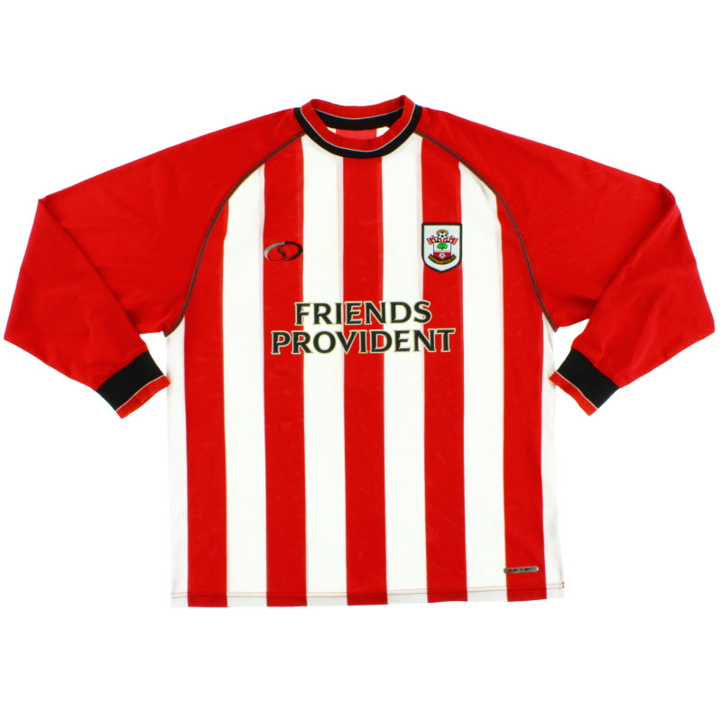 2003-05 Southampton Home Shirt L/S L Football Shirt