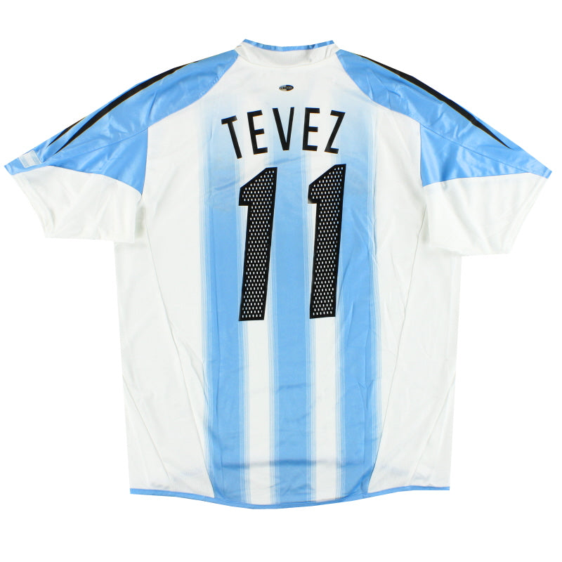 2004-05 Argentina adidas Home Shirt Tevez #11 *w/tags* L Football Shirt