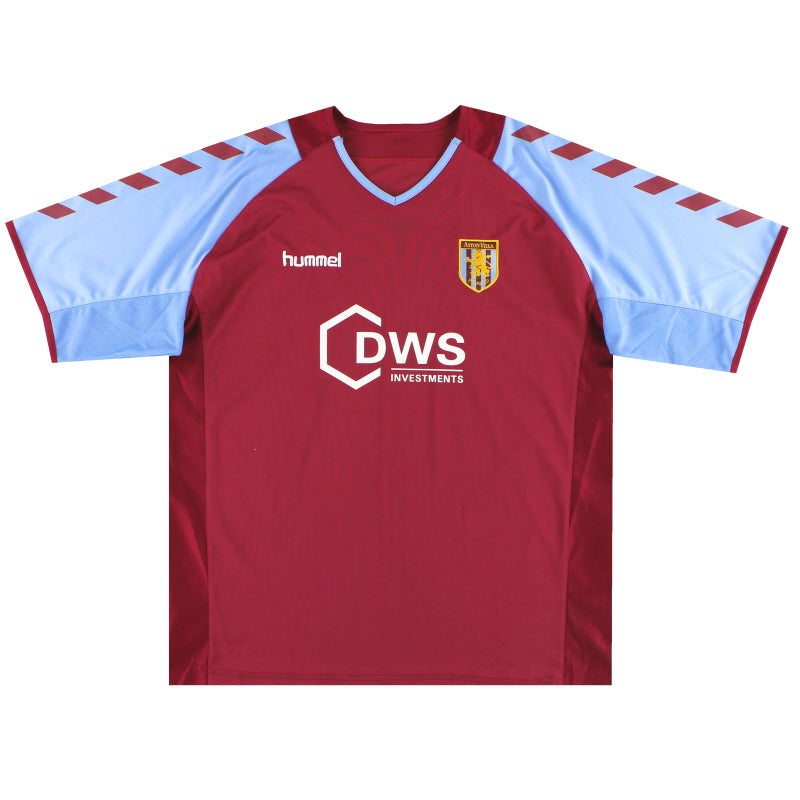 2004-05 Aston Villa Hummel Home Shirt S Football Shirt