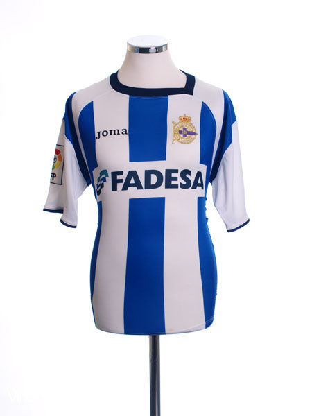 2004-05 Deportivo Home Shirt L Football Shirt