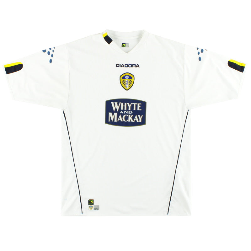 2004-05 Leeds Diadora Home Shirt L Football Shirt