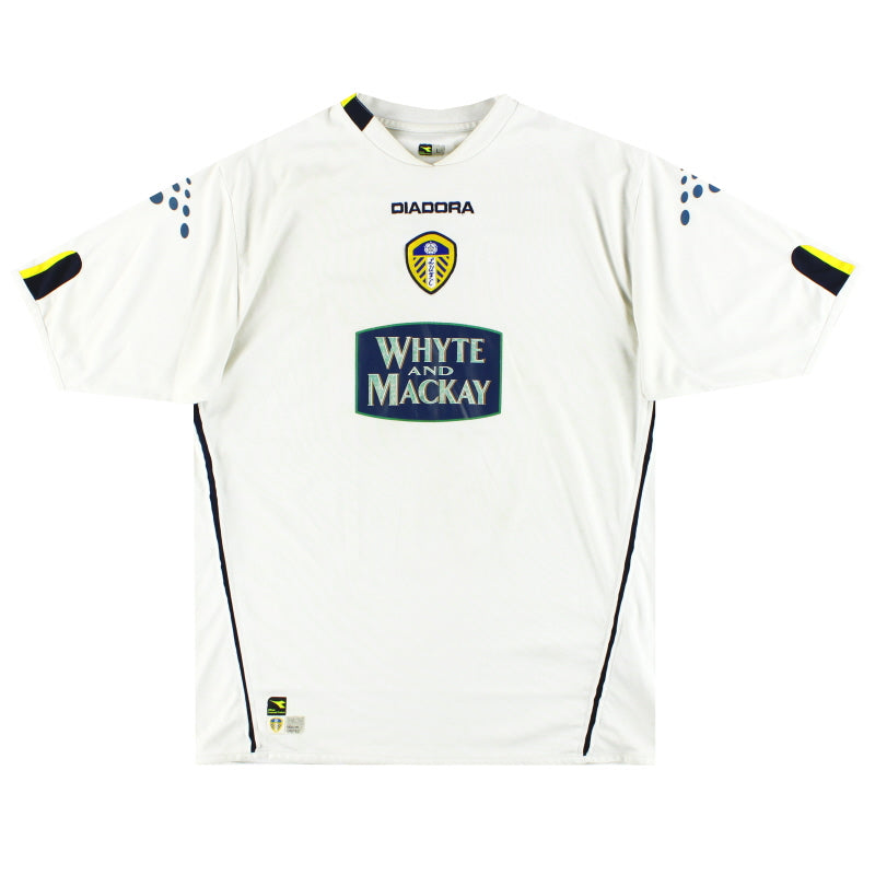 2004-05 Leeds Diadora Home Shirt L Football Shirt