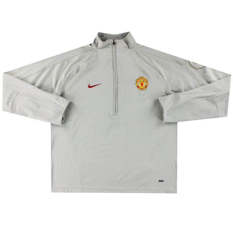 2004-05 Manchester United Nike 1/2 Zip Training Top XXL Football Shirt