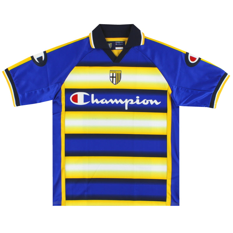 2004-05 Parma Champion Home Shirt *Mint* M Football Shirt