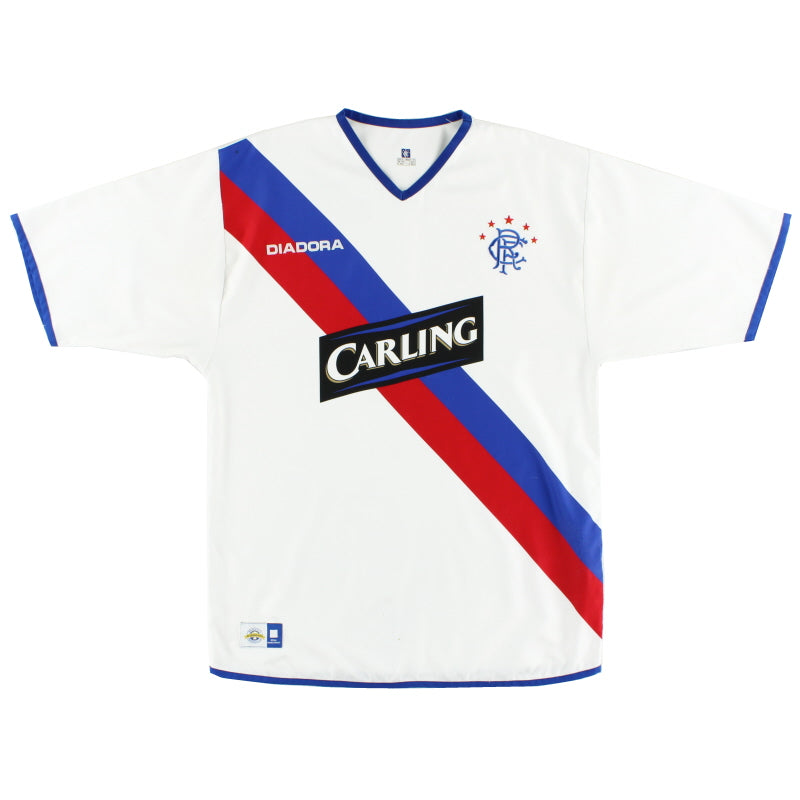 2004-05 Rangers Diadora Away Shirt XL Football Shirt