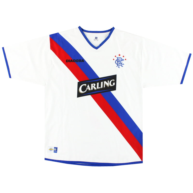 2004-05 Rangers Diadora Away Shirt L Football Shirt