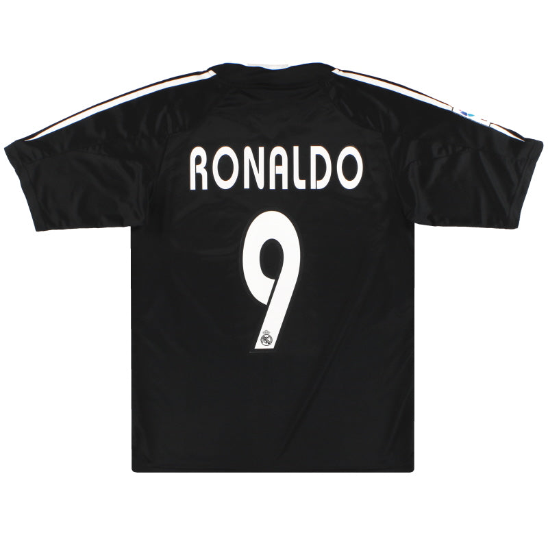 2004-05 Real Madrid adidas Away Shirt Ronaldo #9 S Football Shirt