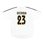 2004-05 Real Madrid adidas Home Shirt Beckham #23 XL Football Shirt