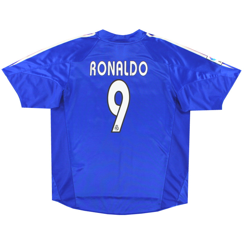 2004-05 Real Madrid adidas Third Shirt Ronaldo #9 XL Football Shirt