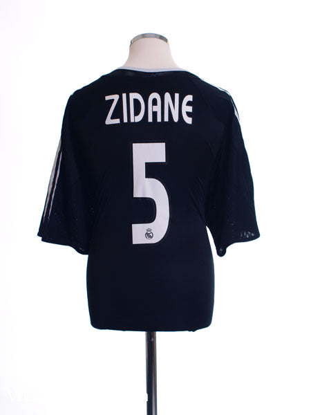 2004-05 Real Madrid Away Shirt Zidane #5 XL Football Shirt