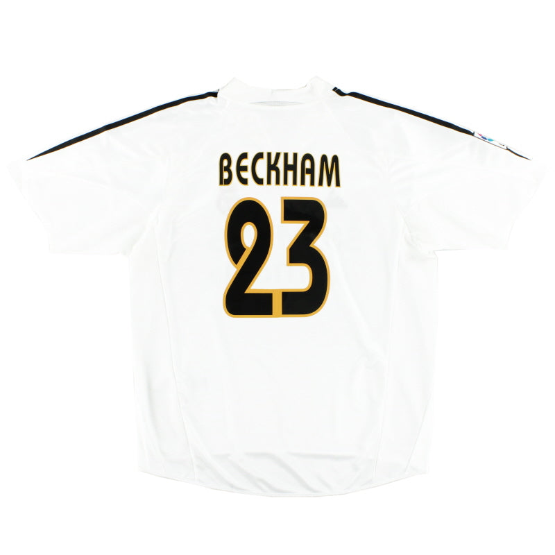 2004-05 Real Madrid Home Shirt Beckham #23 L Football Shirt