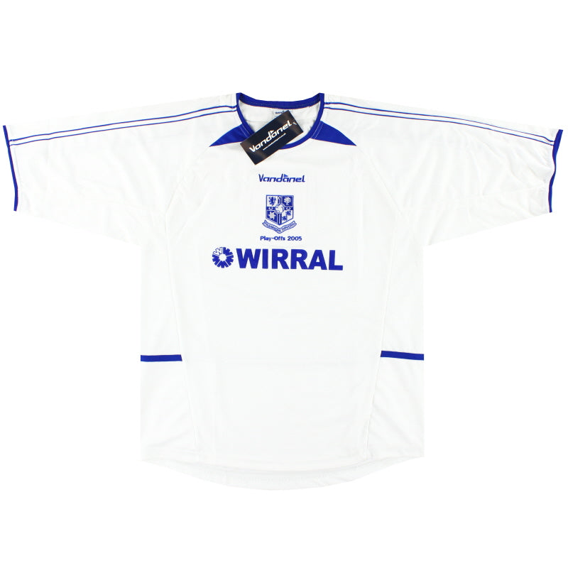 2004-05 Tranmere Rovers Vandanel 'Play-Offs' Home Shirt *w/tags* L Football Shirt