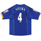 2004-06 Arsenal Nike Away Community Shield Shirt Vieira #4 L Football Shirt