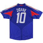 2004-06 France adidas Home Shirt Zidane #10 L Football Shirt