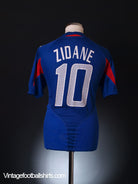 2004-06 France Home Shirt Zidane #10 M Football Shirt