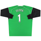 2004-06 Liverpool Reebok Goalkeeper Shirt Dudek #1 XL Football Shirt