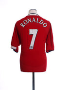 2004-06 Manchester United Home Shirt Ronaldo #7 XL Football Shirt