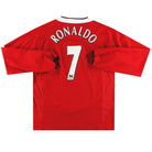 2004-06 Manchester United Home Shirt Ronaldo #7 L/S XL Football Shirt