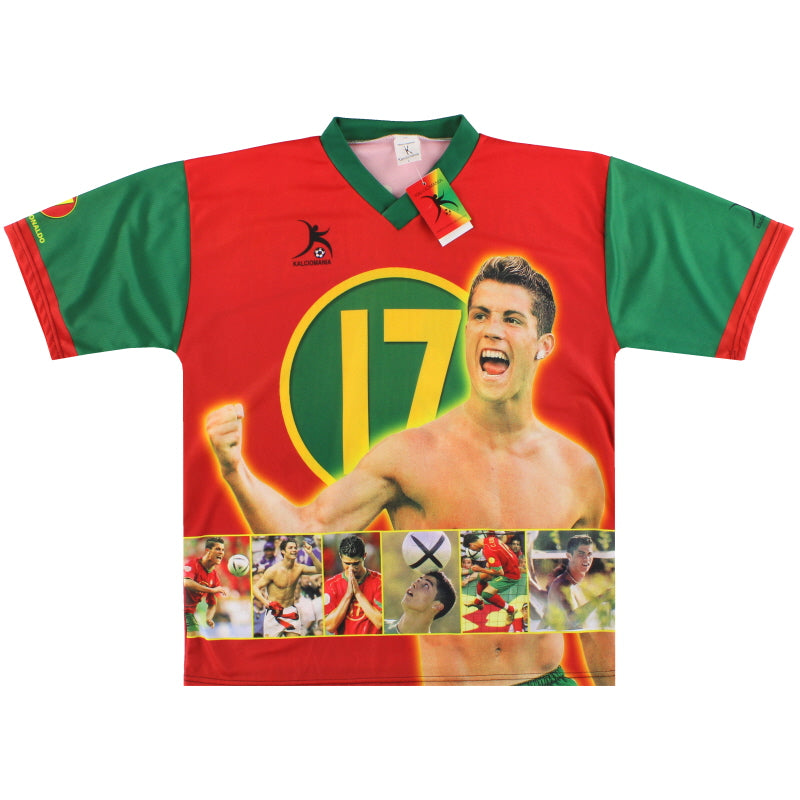 2004-06 Portugal Kalciomania Cristiano Ronaldo Graphic Tee *w/tags* L T-Shirt