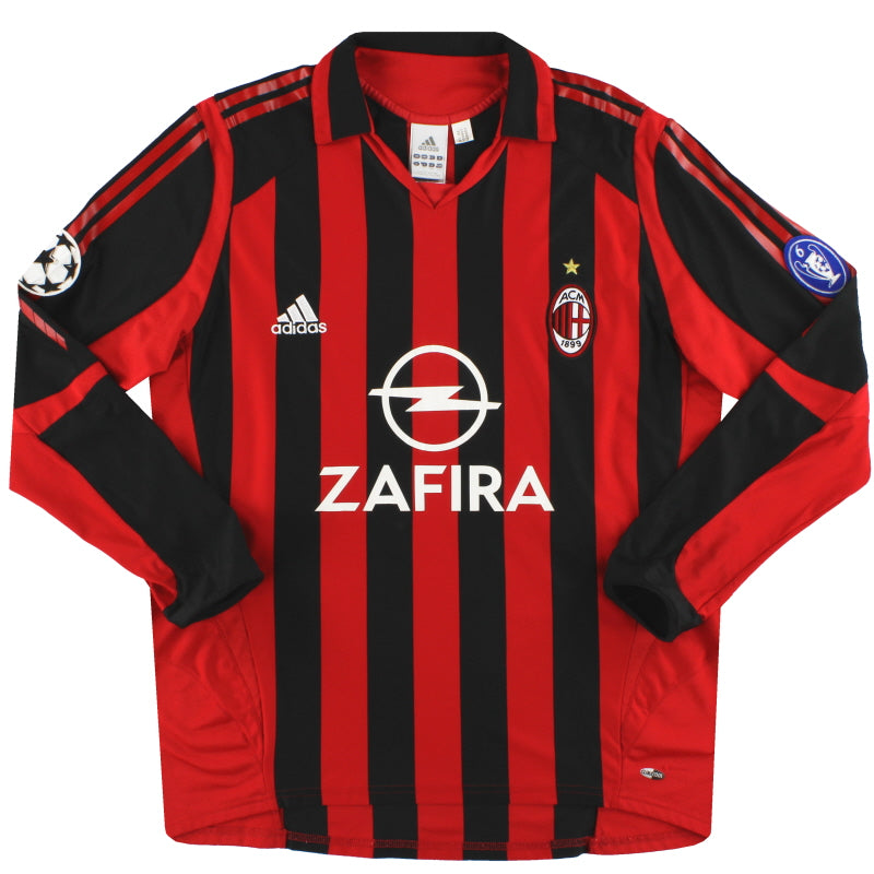 Adidas AC MILAN 2005 2006 HOME FOOTBALL SHIRT SOCCER 2024 JERSEY size L