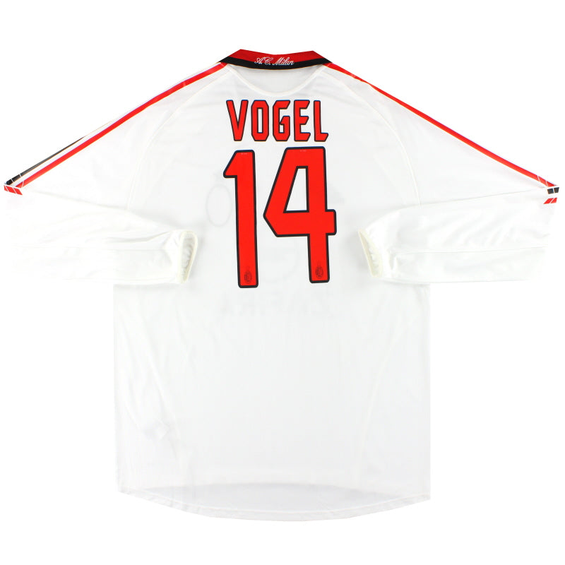 2005-06 AC Milan adidas Player Issue 'Formotion' Away Shirt Vogel #14 L/S *As New* XL Football Shirt