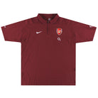 2005-06 Arsenal Nike 1/4 Zip Polo Shirt XXL Polo Shirt