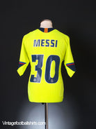 2005-06 Barcelona Away Shirt Messi #30 L Football Shirt