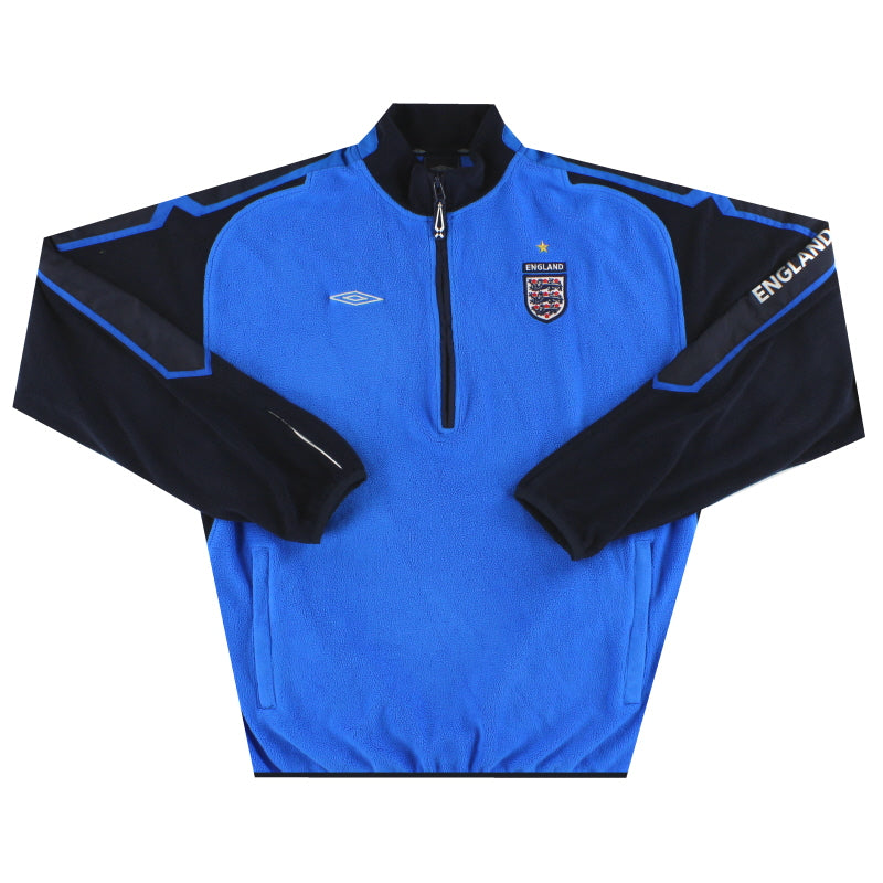 2005-06 England Umbro 1/4 Zip Fleece L Football Shirt