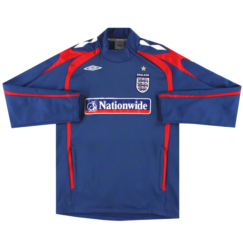 2005-06 England Umbro 1/4 Zip Training Top M Football Shirt