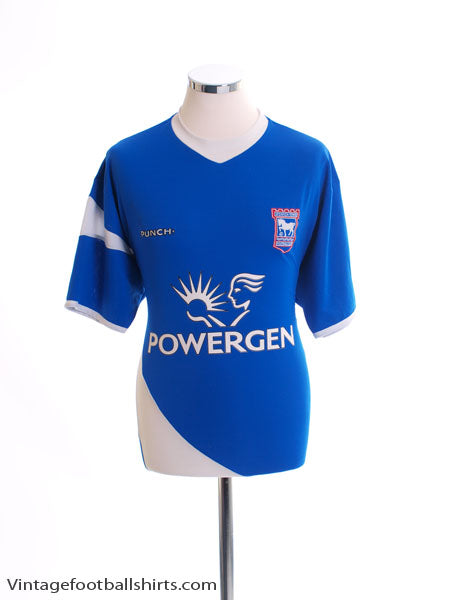 2005-06 Ipswich Home Shirt L Football Shirt