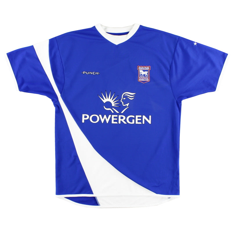 2005-06 Ipswich Home Shirt L Football Shirt