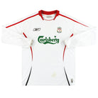 2005-06 Liverpool Reebok Away Shirt L/S L Football Shirt