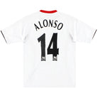 2005-06 Liverpool Reebok Away Shirt Alonso #14 L.Boys Football Shirt