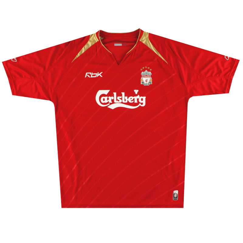 2005-06 Liverpool Reebok Champions League Home Shirt XL Football Shirt