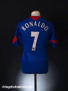 2005-06 Manchester United Away Shirt Ronaldo #7 S Football Shirt