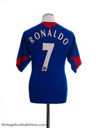 2005-06 Manchester United Away Shirt Ronaldo #7 M Football Shirt