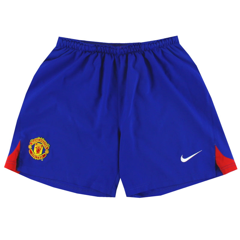 2005-06 Manchester United Nike Away Shorts S Football Shorts