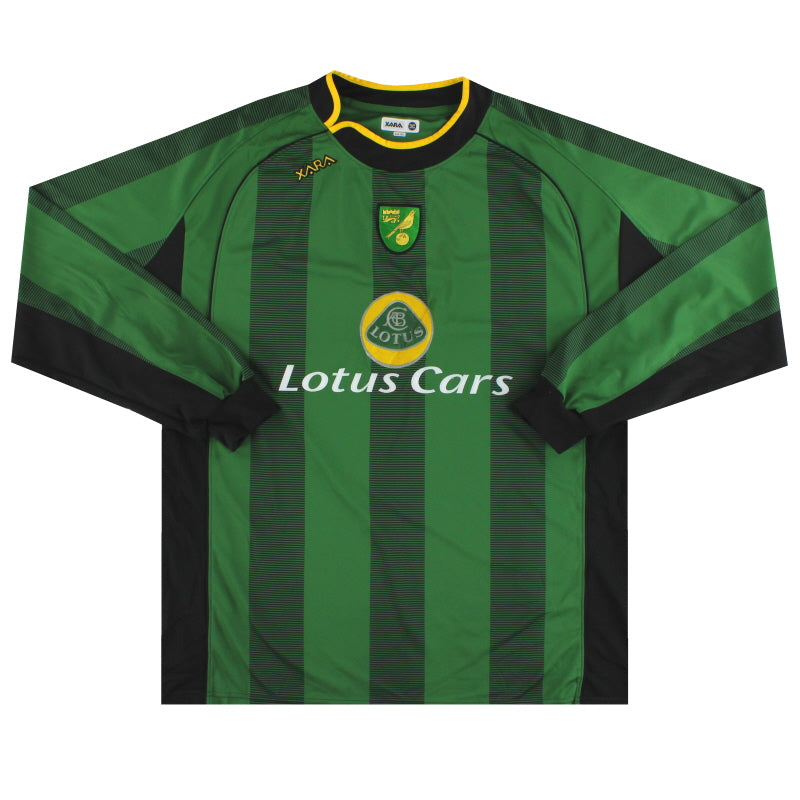 2005-06 Norwich City Away Shirt L/S XXXL Football Shirt