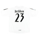 2005-06 Real Madrid Home Shirt Beckham #23 XL Football Shirt