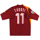 2005-06 Roma Diadora PI Home Shirt Taddei #11 L/S *As New* XL Football Shirt