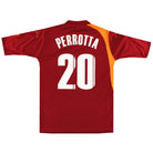 2005-06 Roma Diadora Player Issue Home Shirt Perrotta #20 *As New* L Football Shirt