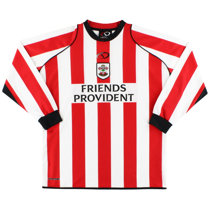 2005-06 Southampton Home Shirt L/S L Football Shirt