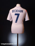 2005-07 England Home Shirt Beckham #7 L Football Shirt