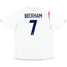 2005-07 England Home Shirt Beckham #7 XXL Football Shirt