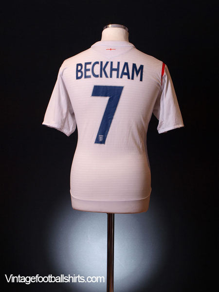 2005-07 England Home Shirt Beckham #7 XXL Football Shirt