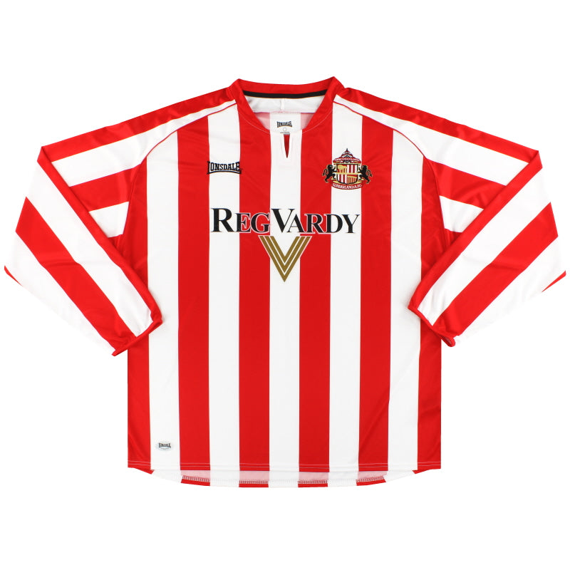 2005-07 Sunderland Lonsdale Home Shirt L/S XXL Football Shirt