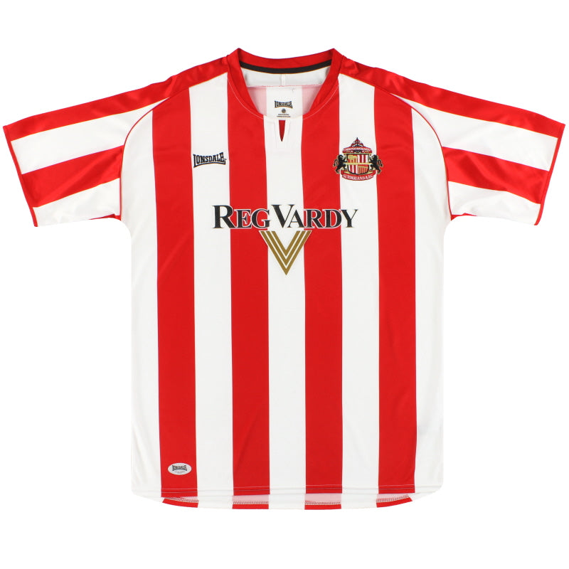 2005-07 Sunderland Lonsdale Home Shirt L Football Shirt